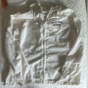 NWOT Brandy Melville Newport Beach Zip Up Windbreaker